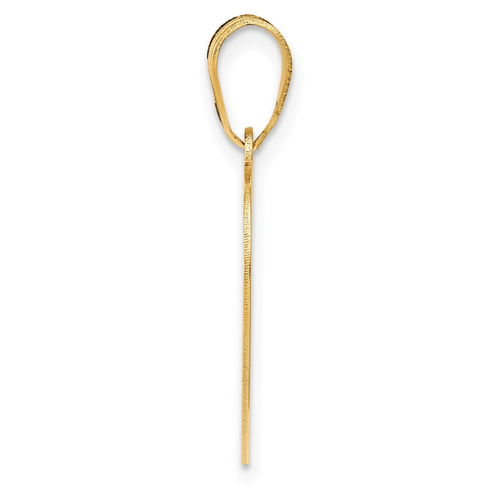 14k Infinity FOREVER Laser Cut Charm Heart Pendant