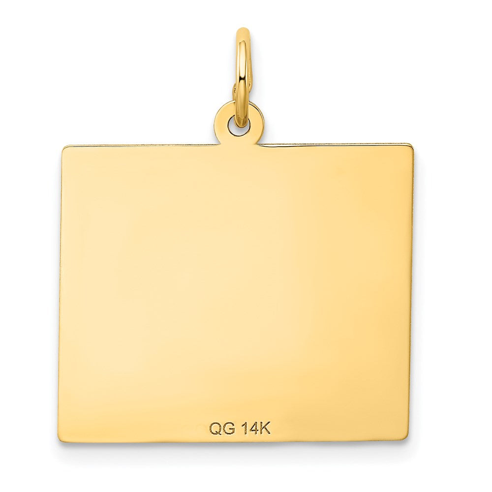 14k Sunday the First Day Calendar Pendant