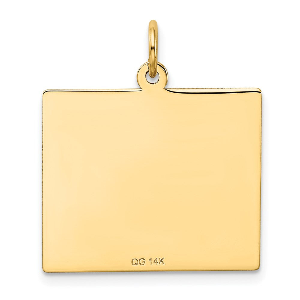 14k Tuesday the First Day Calendar Pendant