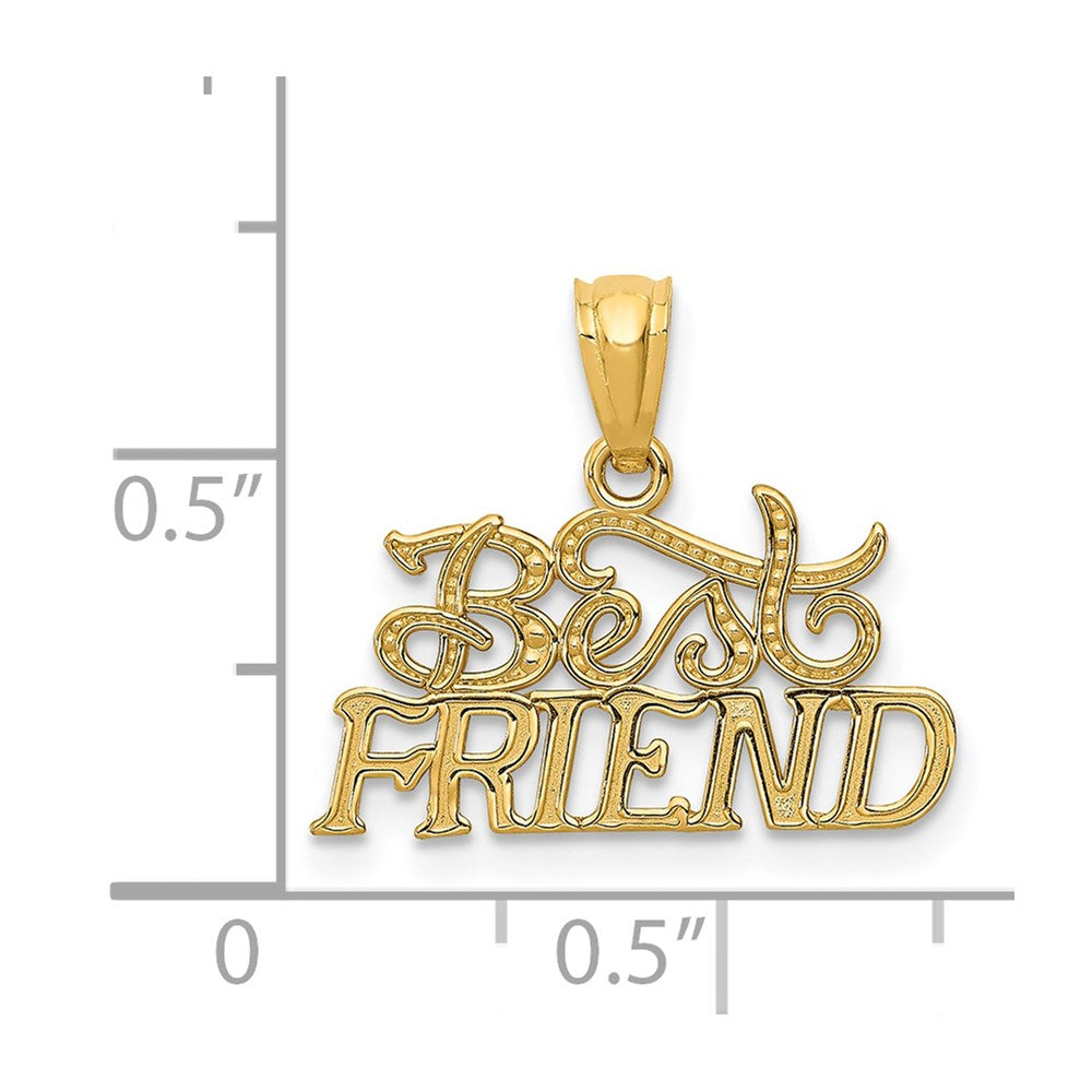 14k BEST FRIEND Pendant