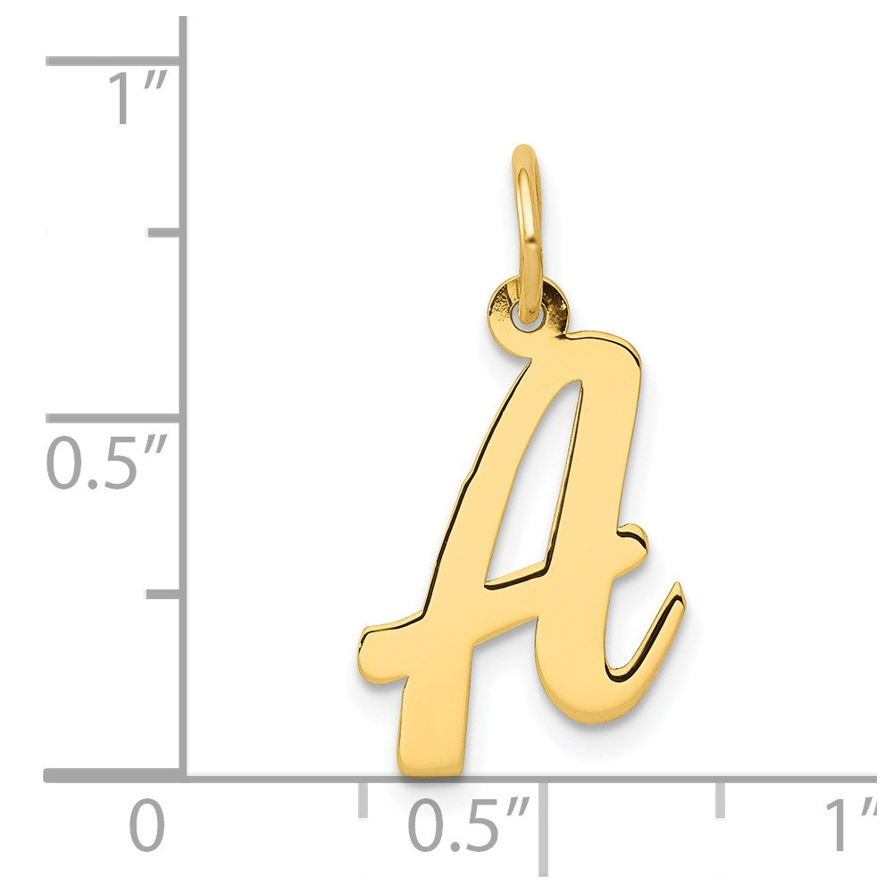 14k Medium Script Letter A Initial Charm