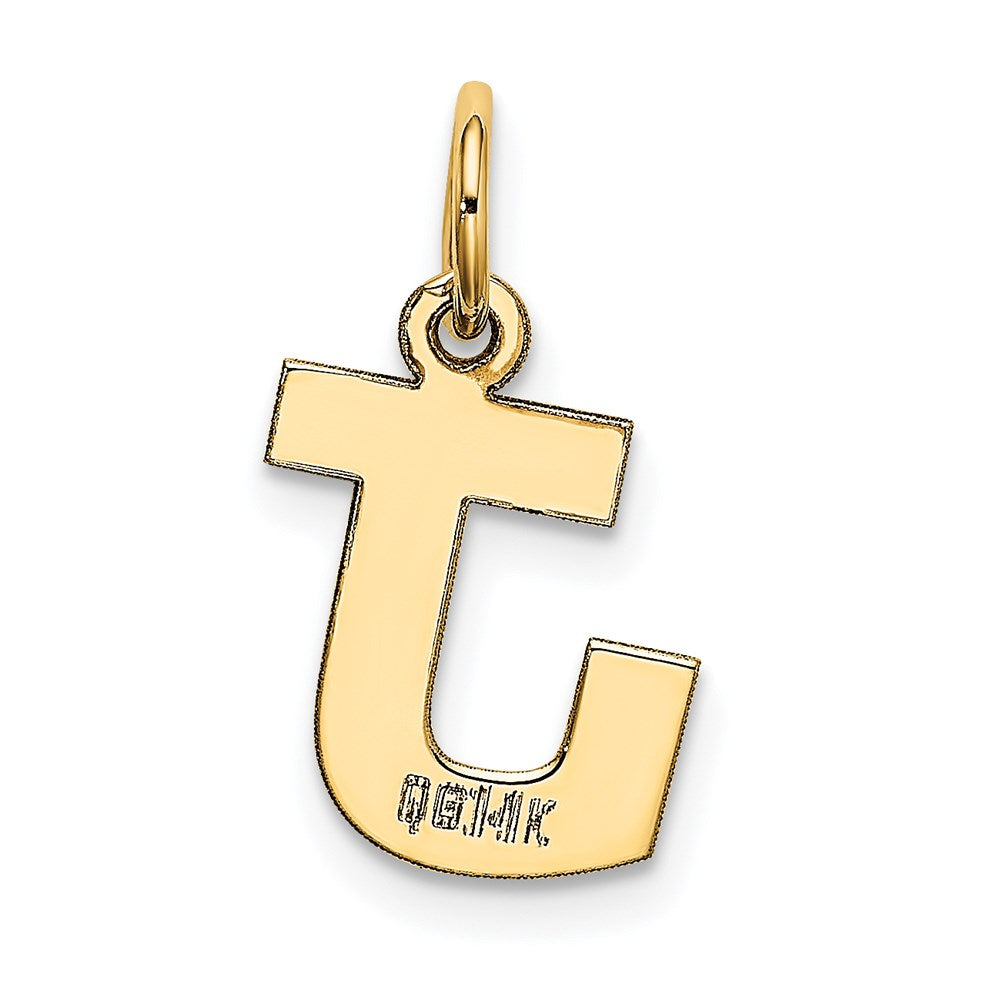 14k Small Block Letter J Initial Charm