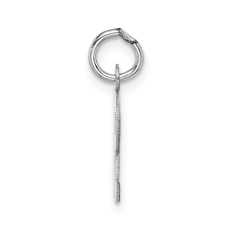 14KW Small Block Letter R Initial Charm