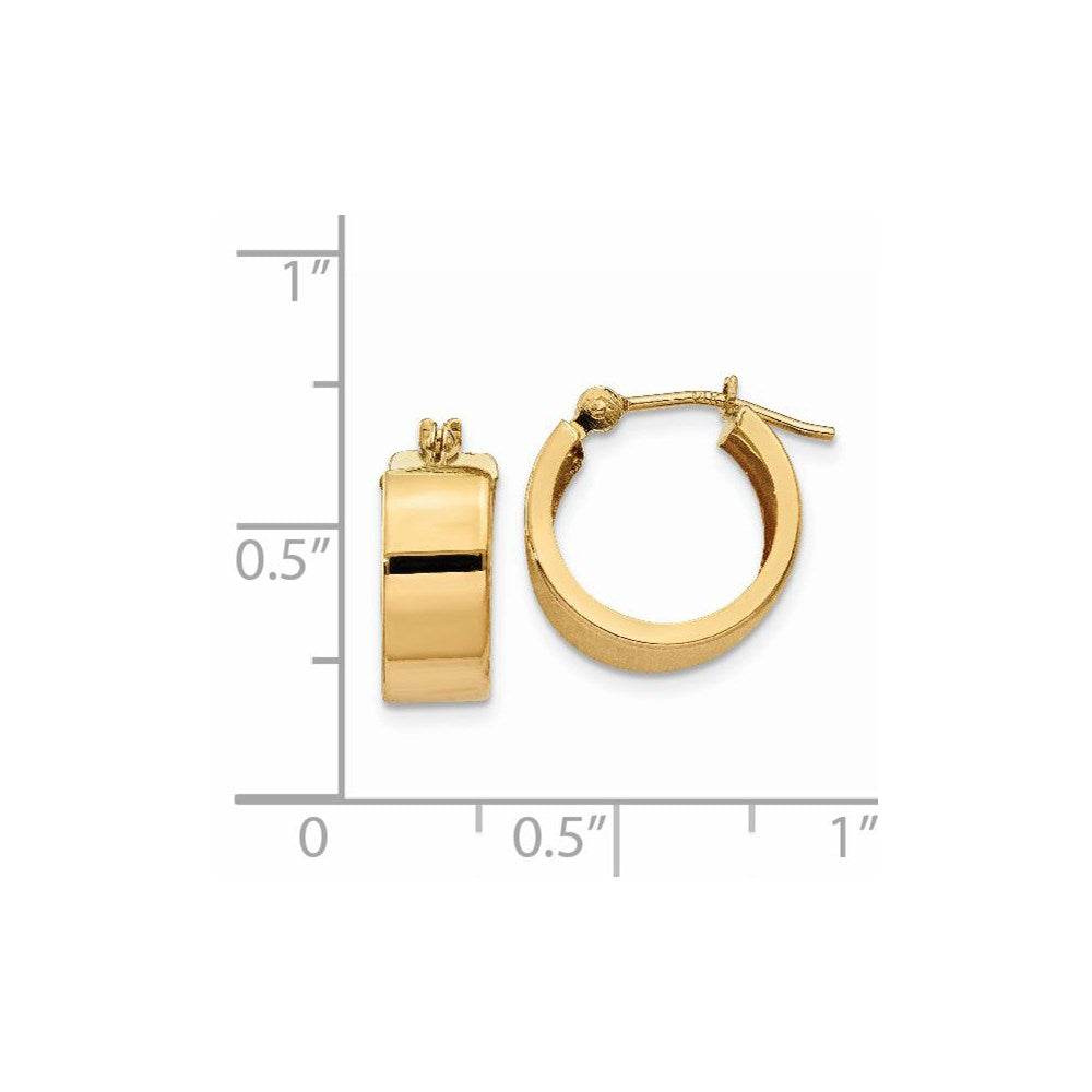 14k Polished Hoop Earrings
