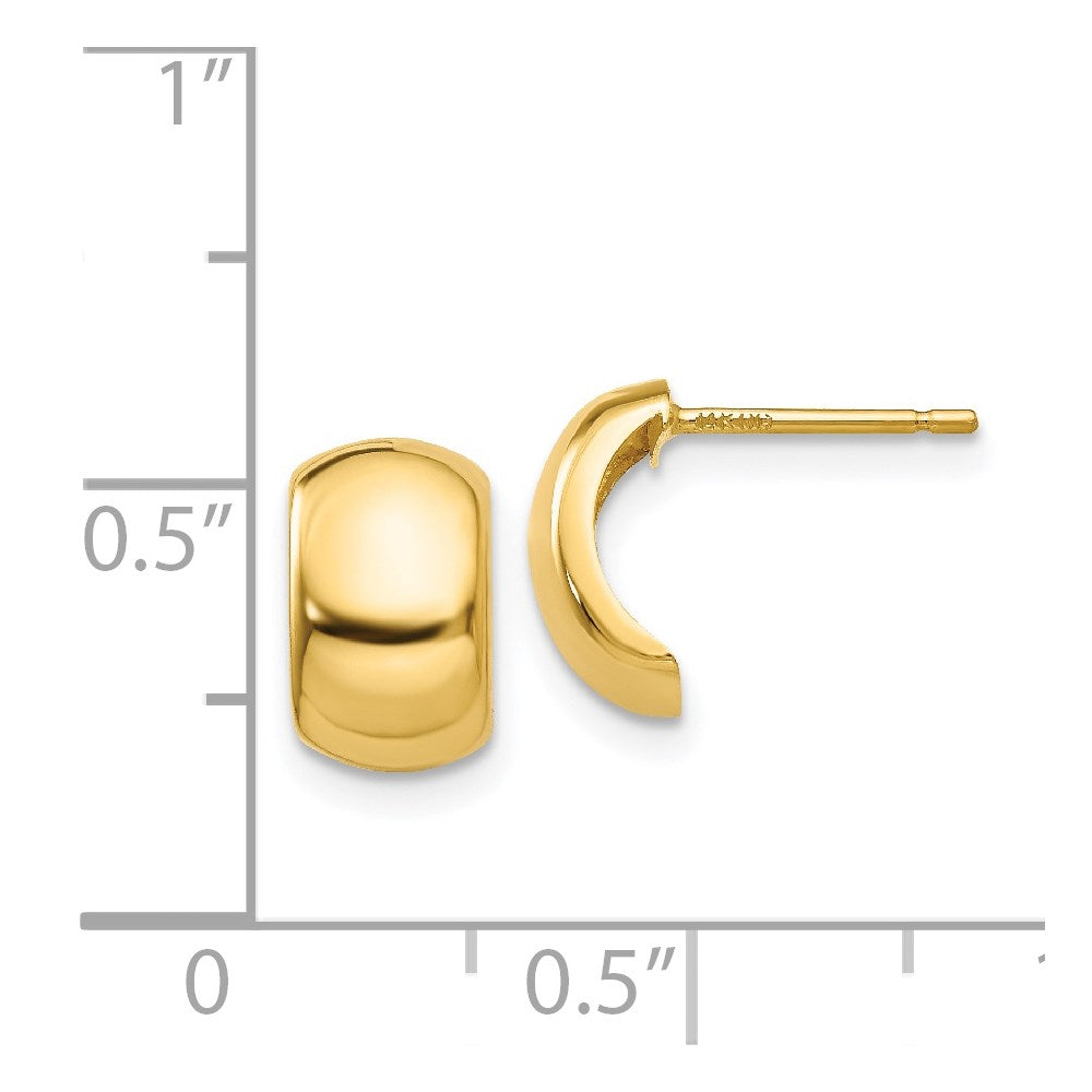 14k Polished Fancy Post Earrings