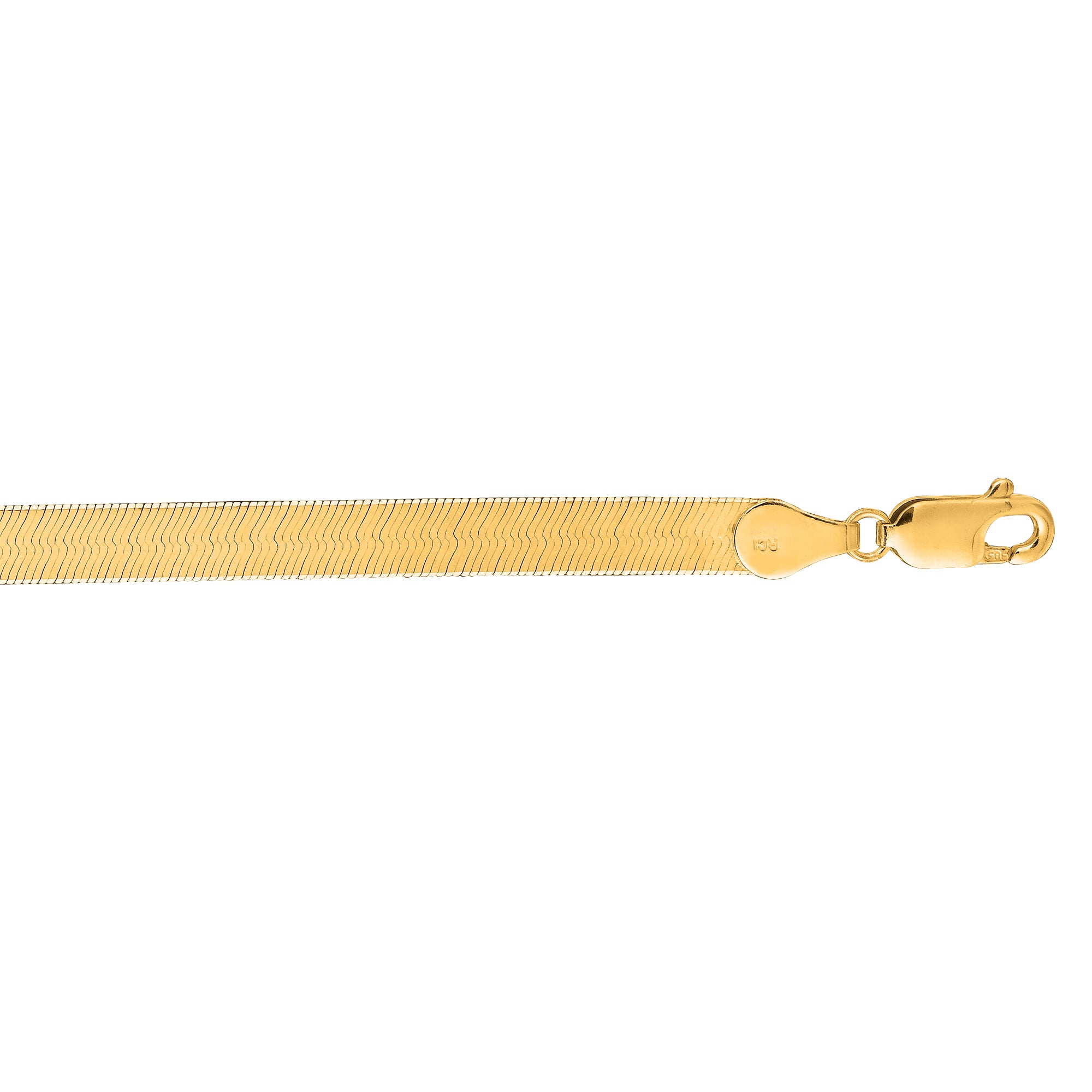 10K Yellow Gold 4.6mm 24" Herringbone Chain