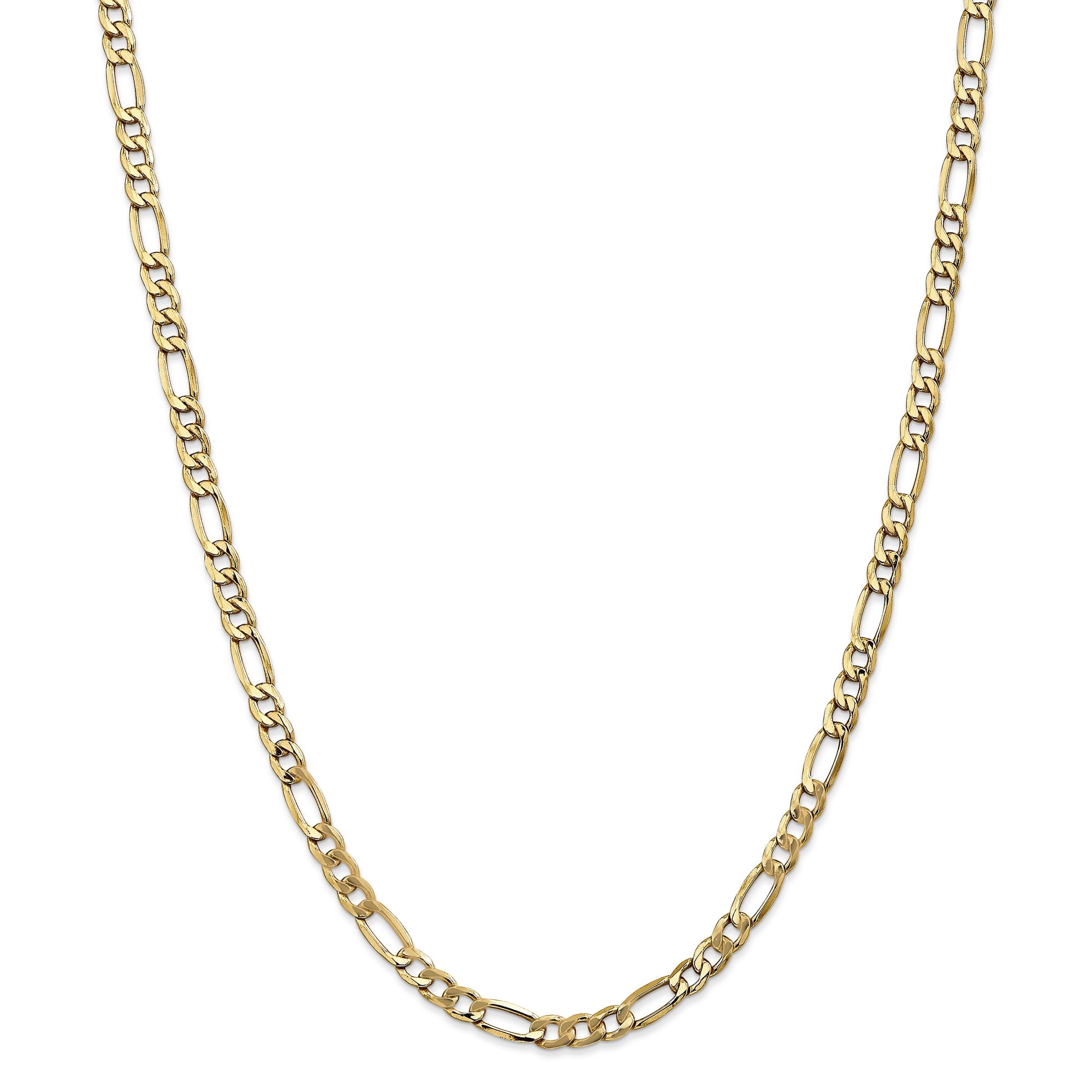 14K 26 Inch 5.75Mm Semi-Solid Figaro With Lobster Clasp Chain