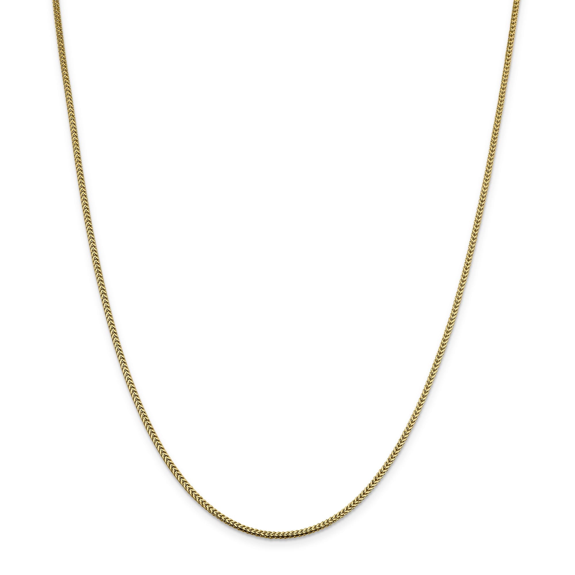 14K 30 Inch 1.4Mm Franco With Lobster Clasp Chain