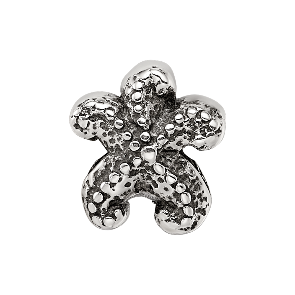Sterling Silver Reflections Starfish Bead