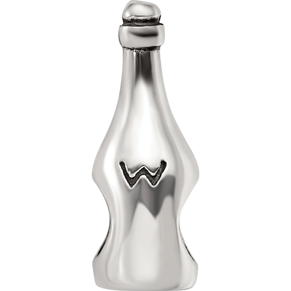 Sterling Silver Reflections Wine/Champagne Bottle Bead