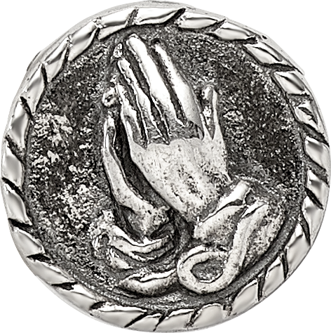 Sterling Silver Reflections Praying Hands Bead Size: 8.18MM X 8.18MM