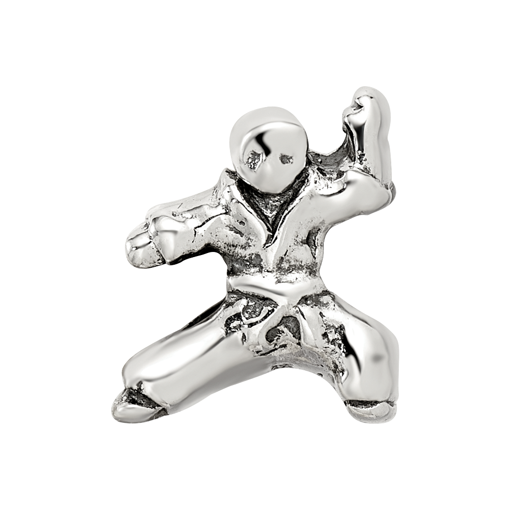 Sterling Silver Reflections Karate Person Bead