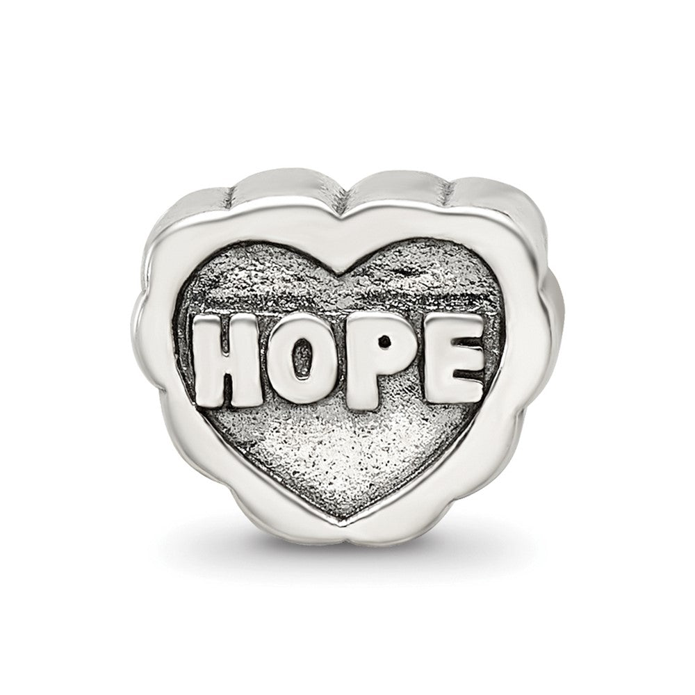 Sterling Silver Reflections Hope Heart Bead