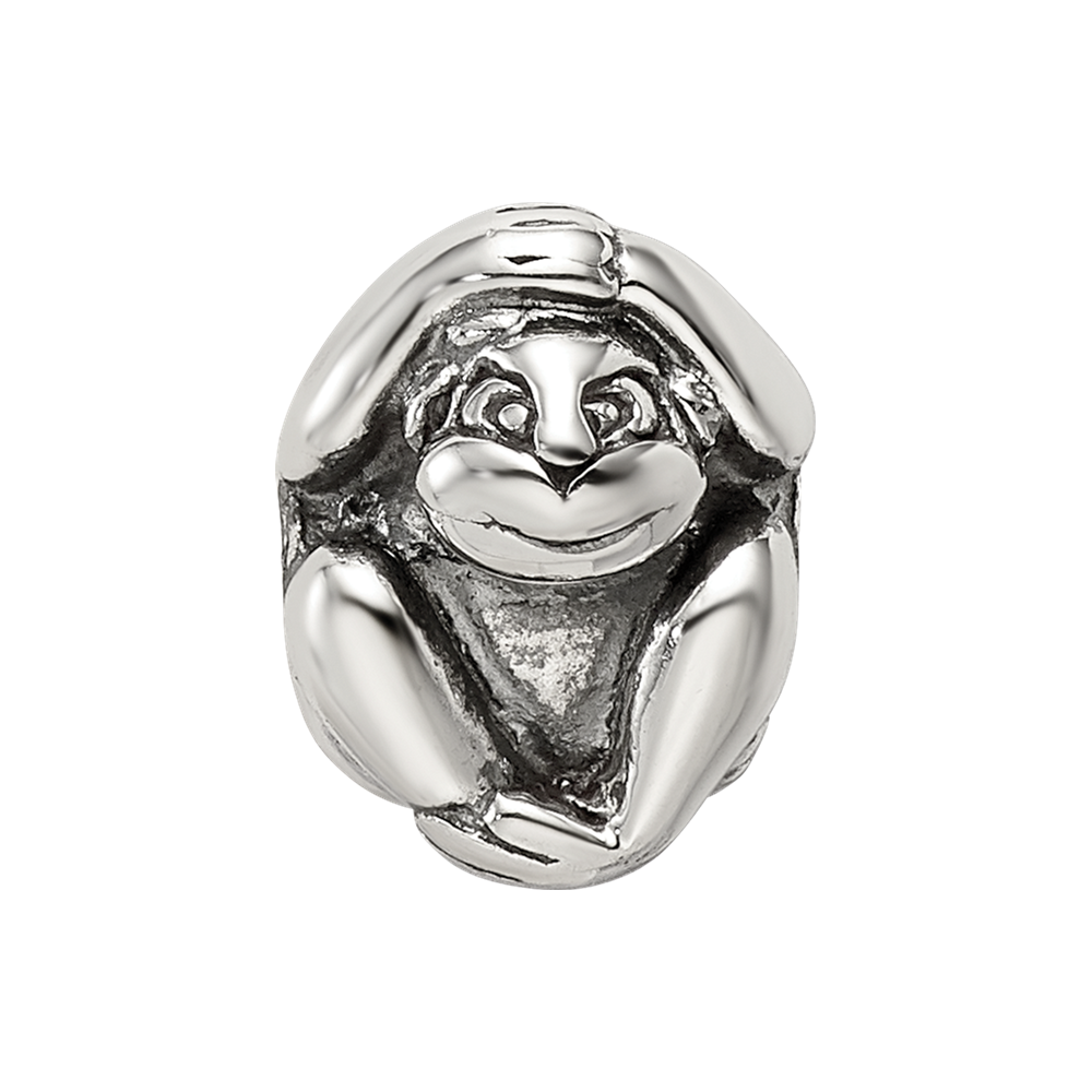 Sterling Silver Reflections Monkey Bead