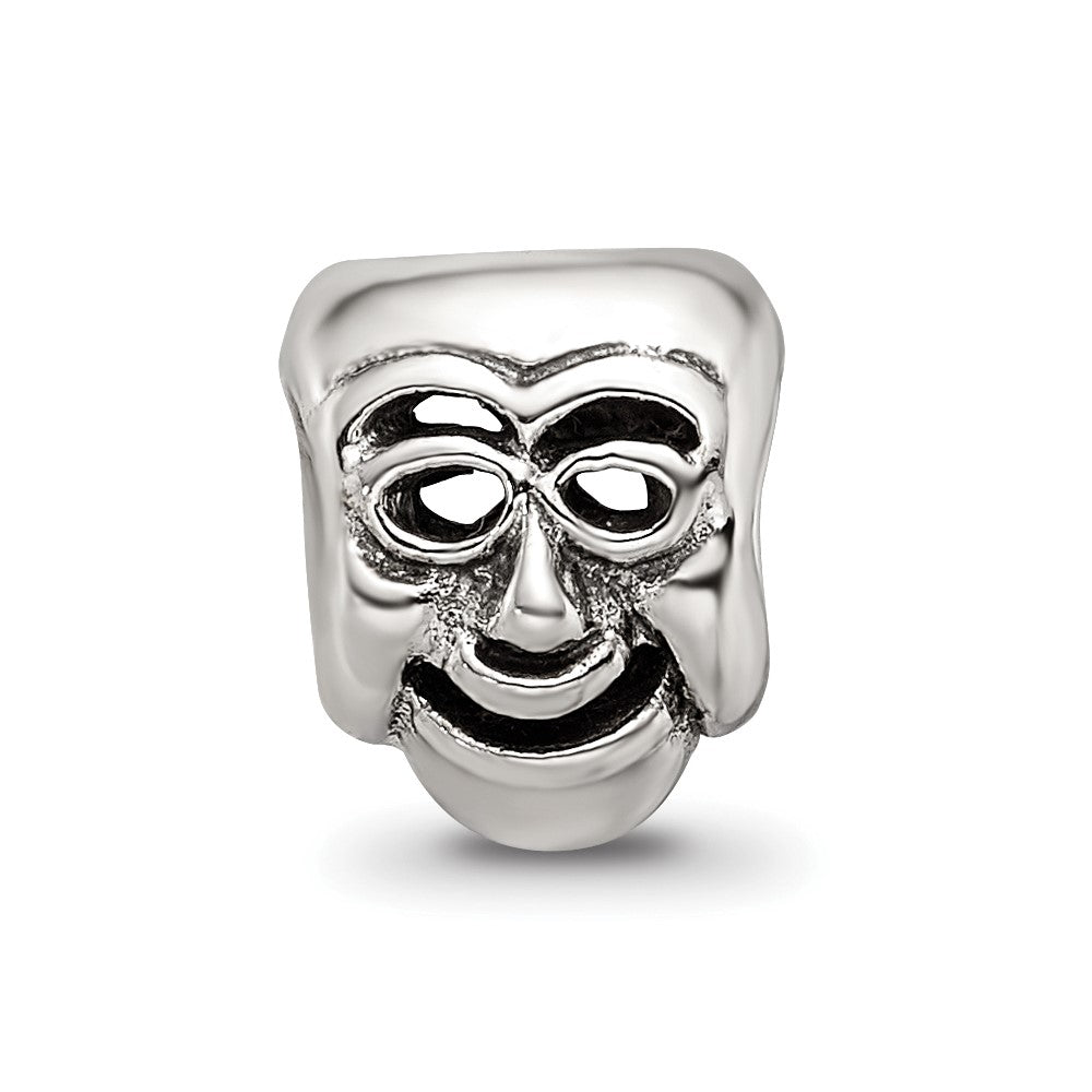 Sterling Silver Reflections Comedy Mask Bead