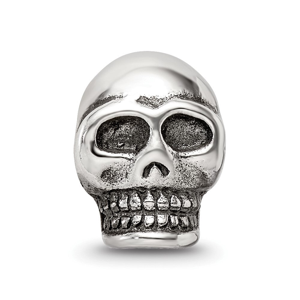 Sterling Silver Reflections Skull Bead
