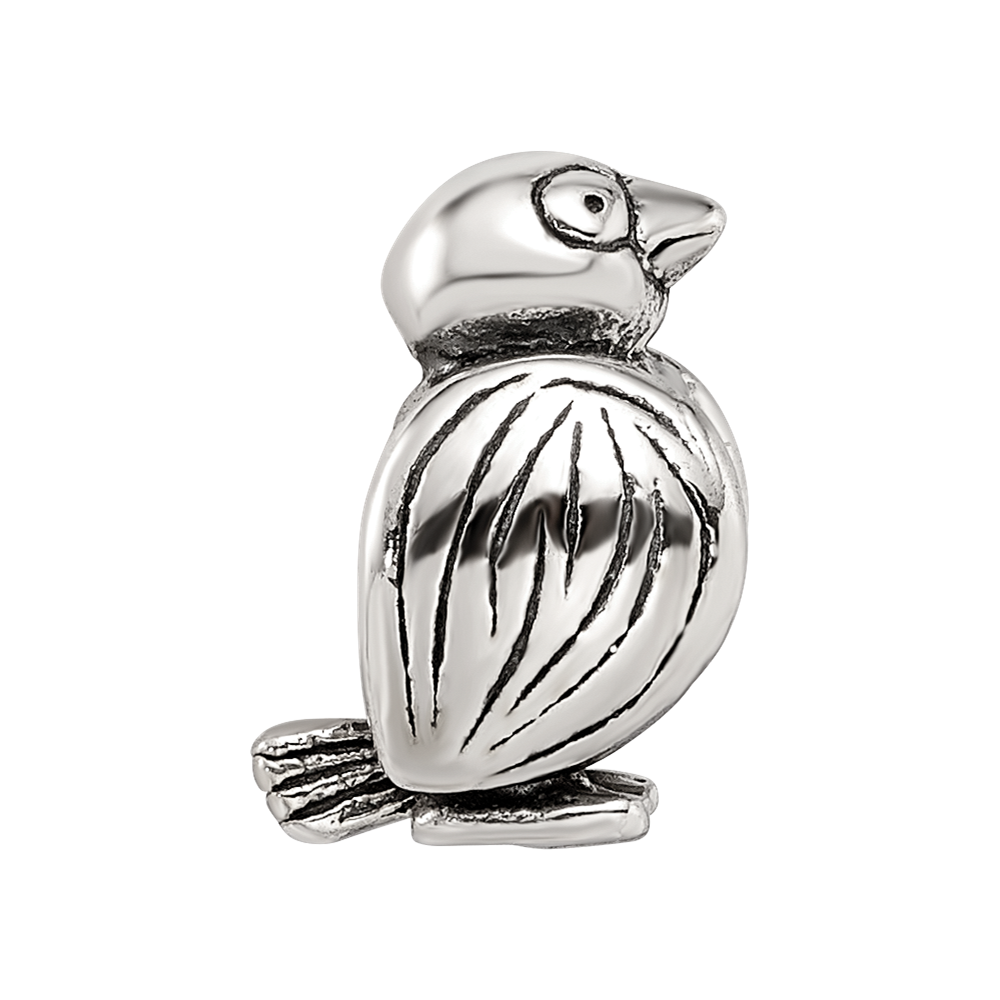 Sterling Silver Reflections Bird Bead