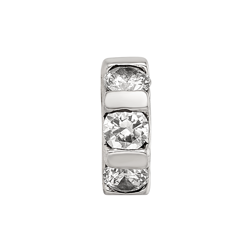 Sterling Silver Reflections CZ Bead