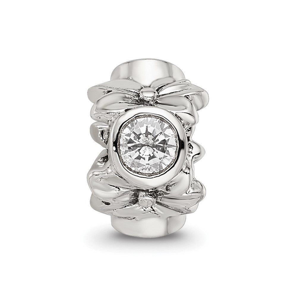 Sterling Silver Reflections CZ Bead