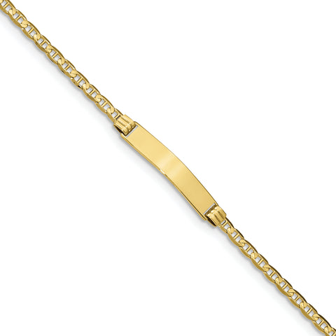 10k Anchor Link ID Bracelet 10CG80ID - shirin-diamonds