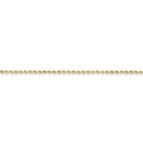 10k 1.75mm Handmade Diamond-cut Rope Chain