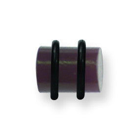Polyester Faux Organic Stone Plugs 00G (9.2mm) 3/8 Long (10mm) Plug BPLAO101-00-RG - shirin-diamonds