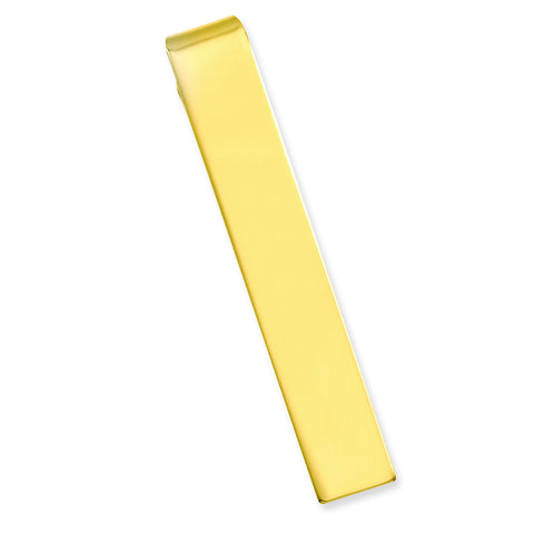 Gold-plated Polished Tie Bar GP3772 - shirin-diamonds