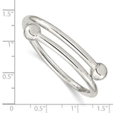 Sterling Silver Baby Bangle Bracelet QB429 - shirin-diamonds