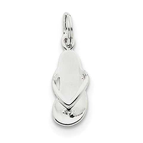 Sterling Silver Flip Flop Charm QC6319 - shirin-diamonds
