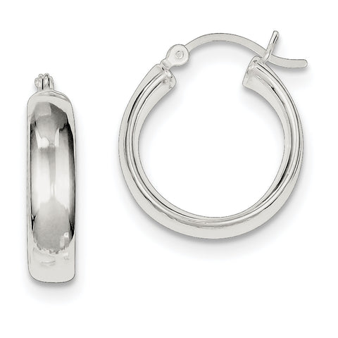 Sterling Silver 20mm Hoop Earrings QE6507 - shirin-diamonds