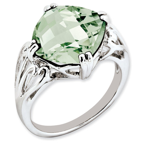 Sterling Silver Green Quartz Ring QR2951AG