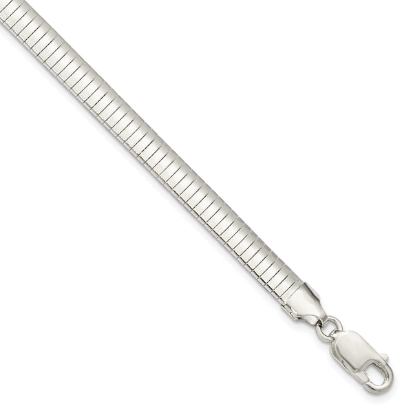 Solid 925 Sterling Silver 4mm Cubetto V-shaped Necklace Chain
