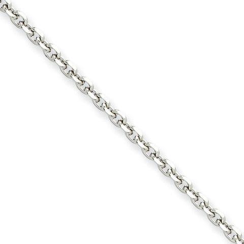 Stainless Steel 3.4mm 22in Cable Chain SRN658 - shirin-diamonds