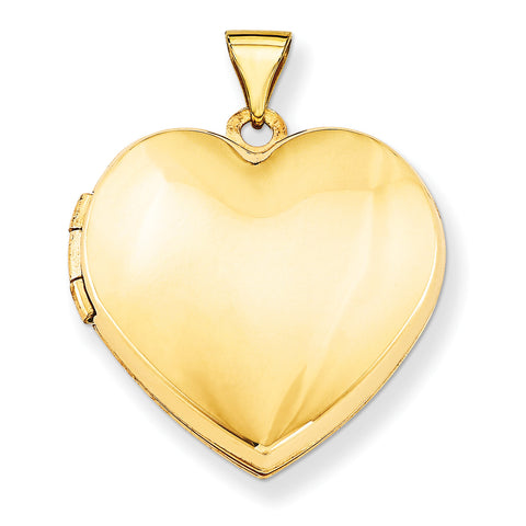 14k Plain Heart Family Locket XL227 - shirin-diamonds
