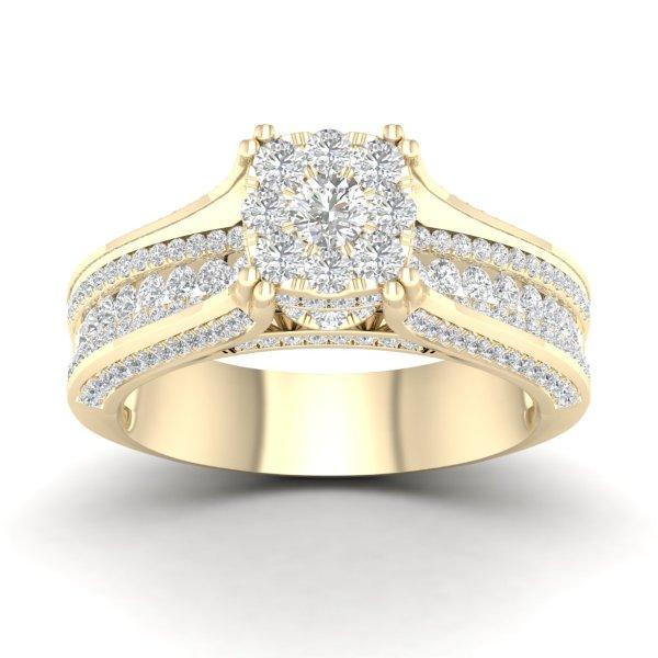 14K Yellowspl Price:  1.00Ct D-Ladies Rings