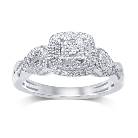 10K Yellow 0.31-0.37Ct D-Ladies Ring