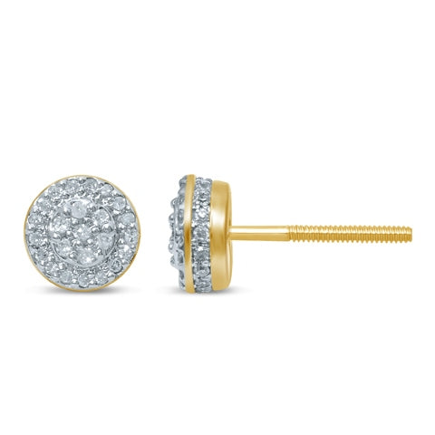 10K Yellow 0.25-0.26Ct D-Earring