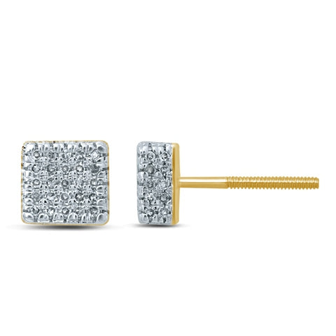 10K Yellow 0.32-0.36Ct D-Earrings