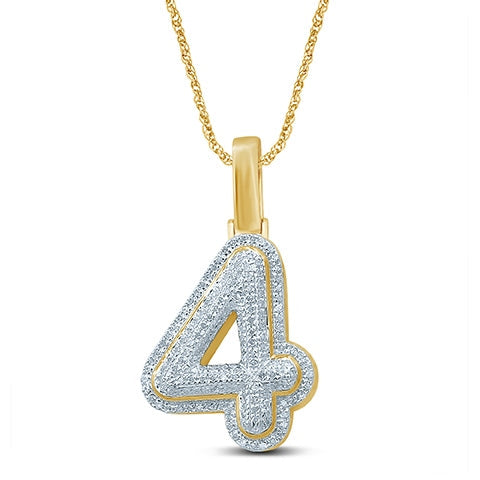 10K Yellow 0.27-0.32Ct D-Bubble Initial 4