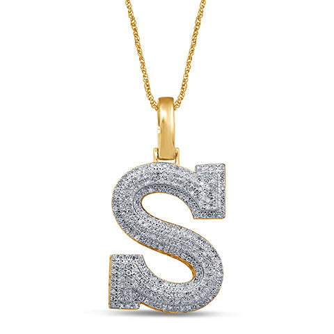 10K Yellow 0.43-0.48Ct D-Micropave Initial S