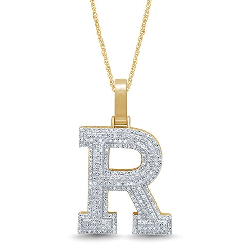 10K Yellow 0.37-0.50Ct D-Micropave Initial R