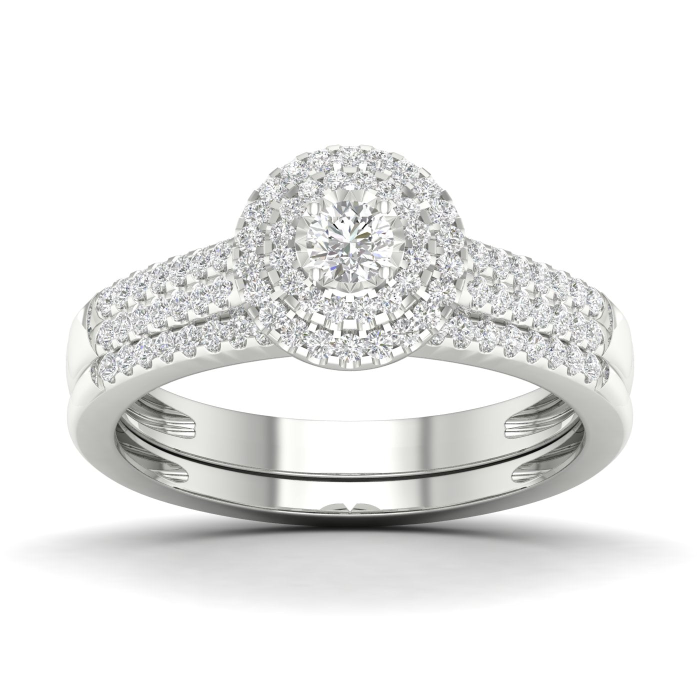 10K White 0.33Ct D-Ladies Rings