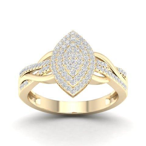 10K Yellow 0.25Ct D-Ladies Rings
