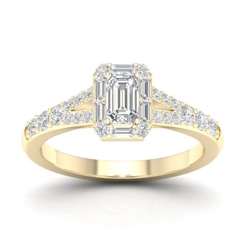 14K Yellowspl Price:  0.66Ct D-Ladies Rings