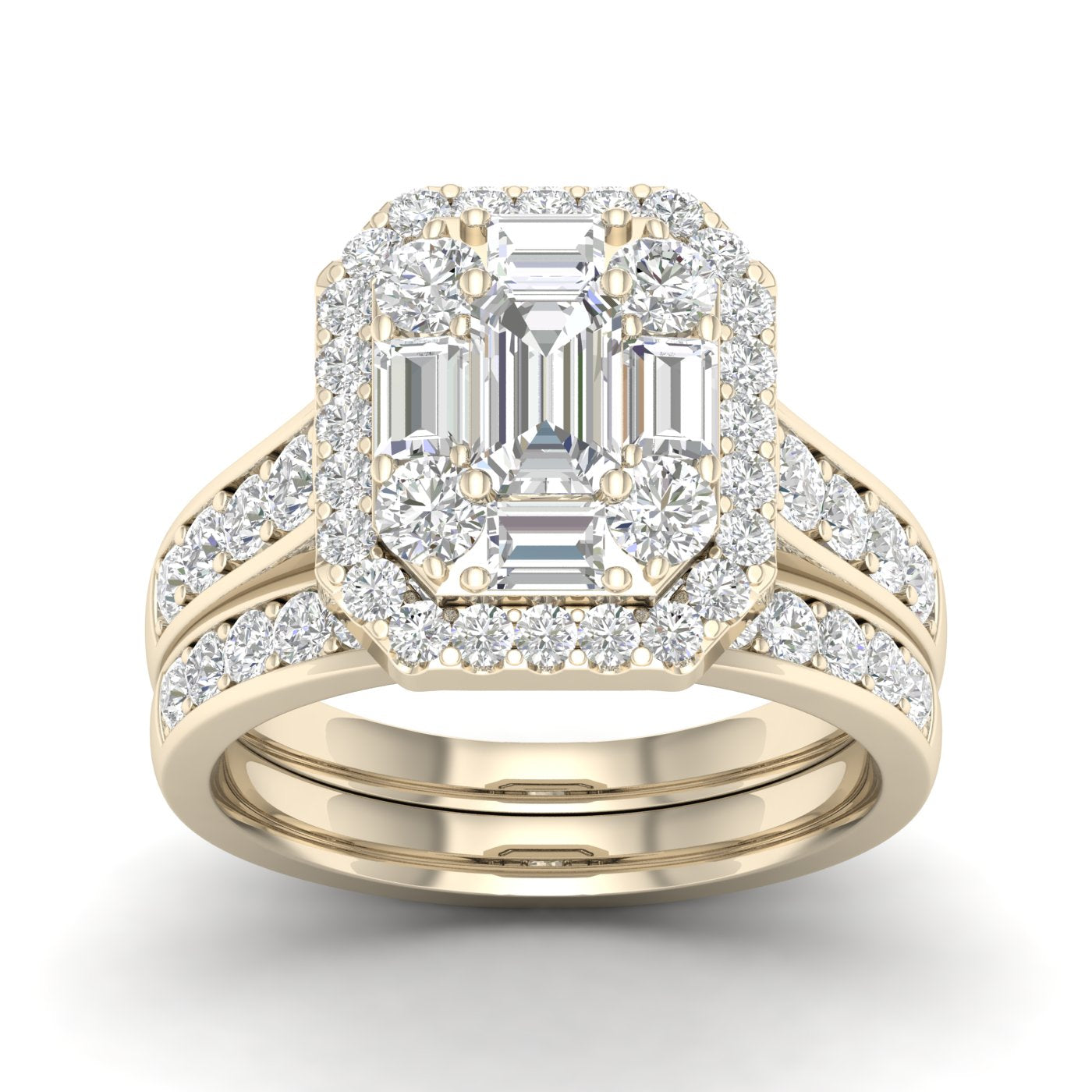 14K Yellow 1.50Ct D-Ladies Rings