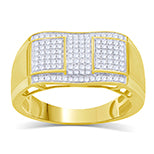 10K Yellow 0.35-0.39Ct D-Mens Micropave Ring