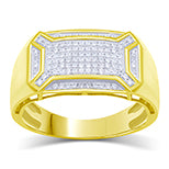 10K Yellow 0.30- 0.33Ct D-Micropave Rings