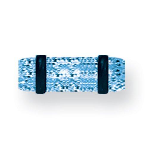 Acrylic Uv Sensitive Heavy Glitter Plug W 2 Rubber O-Rings 6G (4.1Mm) 1/2