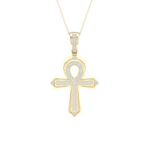 10K Yellow 0.40Ct D-Ankh