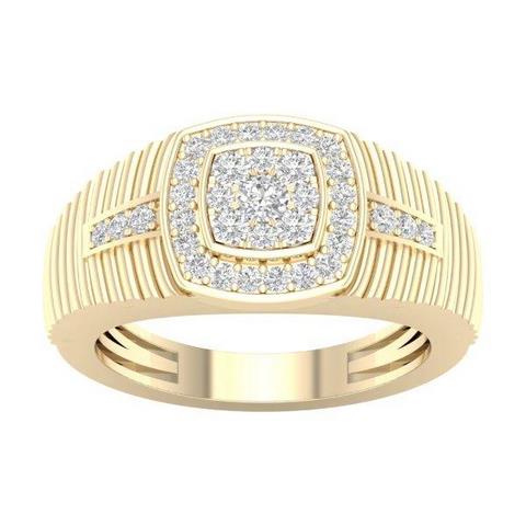 14K Yellow 0.50Ct D-Mens Rings